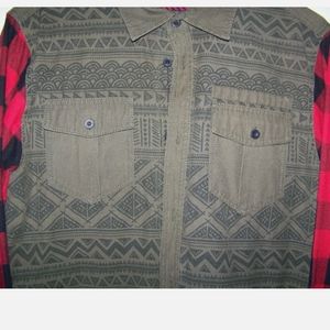 Men's Bleecker and Mercer side zip shirt sz L